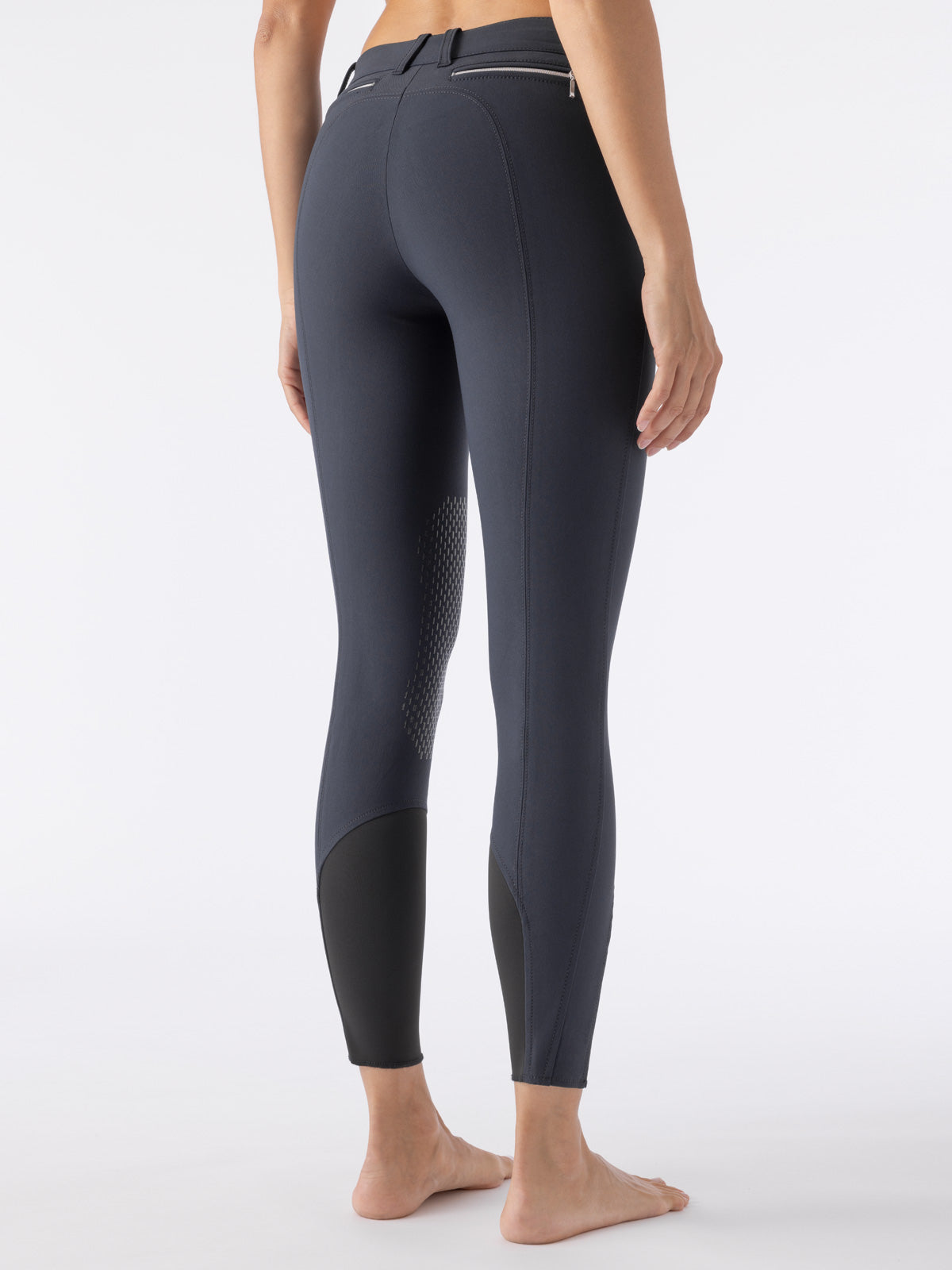 Equiline Ash "Black Triangle" Women's Riding Breeches - Navy - Equiline - Equiluxe Tack