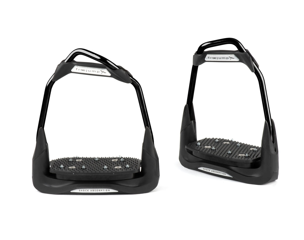 Air'S Full Black Stirrups - FreeJump - Equiluxe Tack