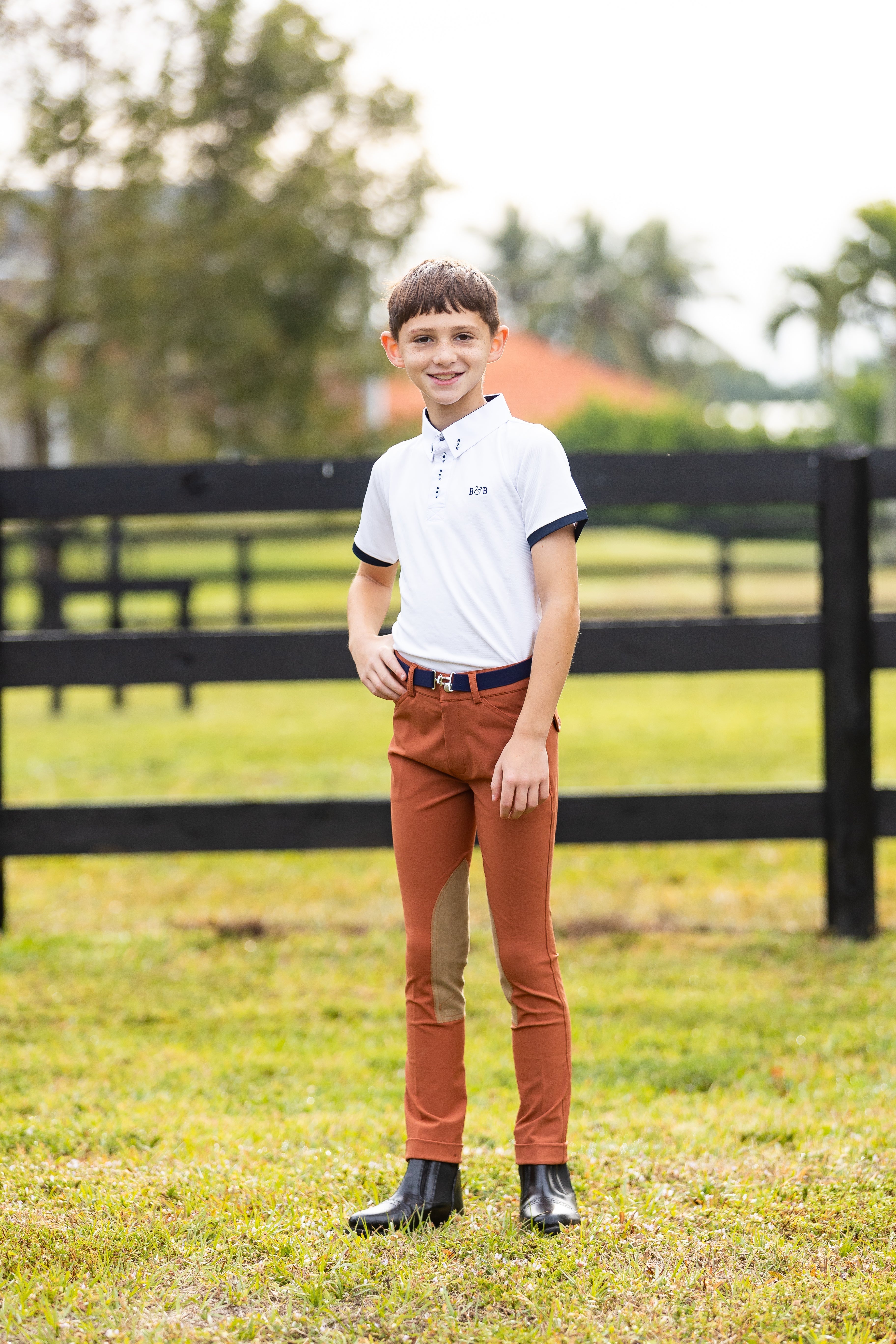 Belle & Bow Boys Rust Jodphurs - Belle & Bow - Equiluxe Tack