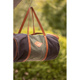 Pénélope Canvas Bowl Bag Large Model - Khaki & Black