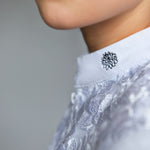 Children's Equestrian Show Shirt White BLACKBERRY KIDS Design By Dalia - Equiluxe Tack - Equiluxe Tack