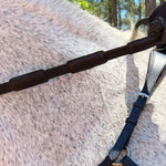 Comfort Connect Rein - Intermittent Padding for Equal Rein Length and Hand Support - CorrectConnect - Equiluxe Tack