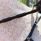 Comfort Connect Rein - Intermittent Padding for Equal Rein Length and Hand Support - CorrectConnect - Equiluxe Tack