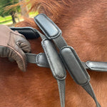 Comfort Connect Rein - Intermittent Padding for Equal Rein Length and Hand Support - CorrectConnect - Equiluxe Tack