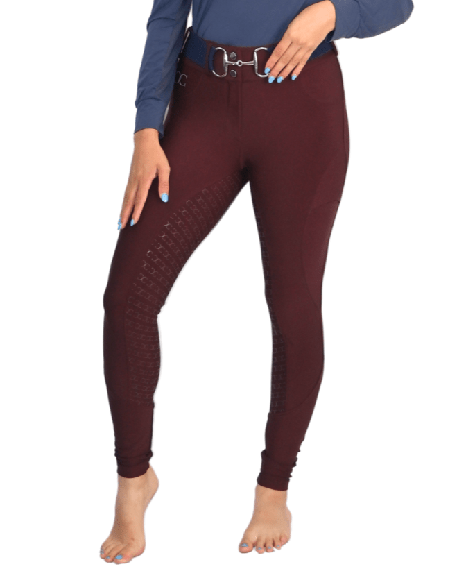 CorrectConnect Burgundy Just Right Summer Breeches + Free Bit Belt - CorrectConnect - Equiluxe Tack