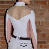 Dalia Design 'AURORA' Show Shirt - White & Pink - Dalia Design - Equiluxe Tack