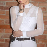 Dalia Design 'BELLE' Show Shirt - White - Dalia Design - Equiluxe Tack