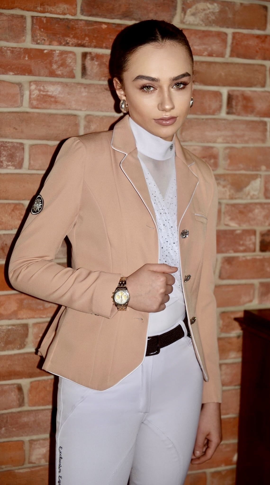 Dalia Design 'BELLE' Show Shirt - White - Dalia Design - Equiluxe Tack