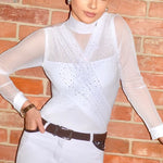 Dalia Design 'BELLE' Show Shirt - White - Dalia Design - Equiluxe Tack
