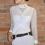 Dalia Design 'BELLE' Show Shirt - White - Dalia Design - Equiluxe Tack