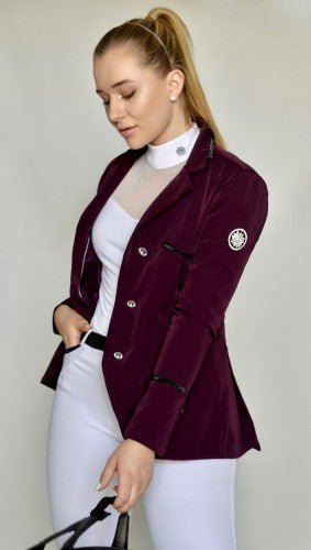 Dalia Design Women's Equestrian Show Shirt "COLETTE" - White - Dalia Design - Equiluxe Tack