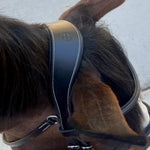 Deauville - Black Leather Anatomical Jumper Bridle - Halter Ego® - Equiluxe Tack