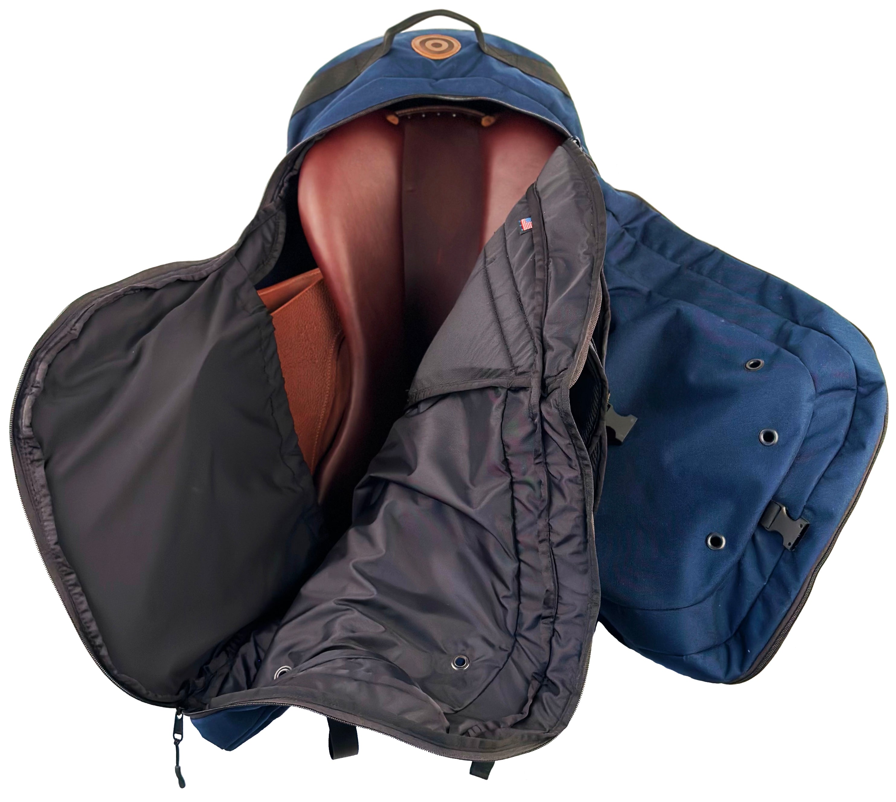 Durousset Le Galop Saddle Backpack - Navy Blue - Durousset - Equiluxe Tack