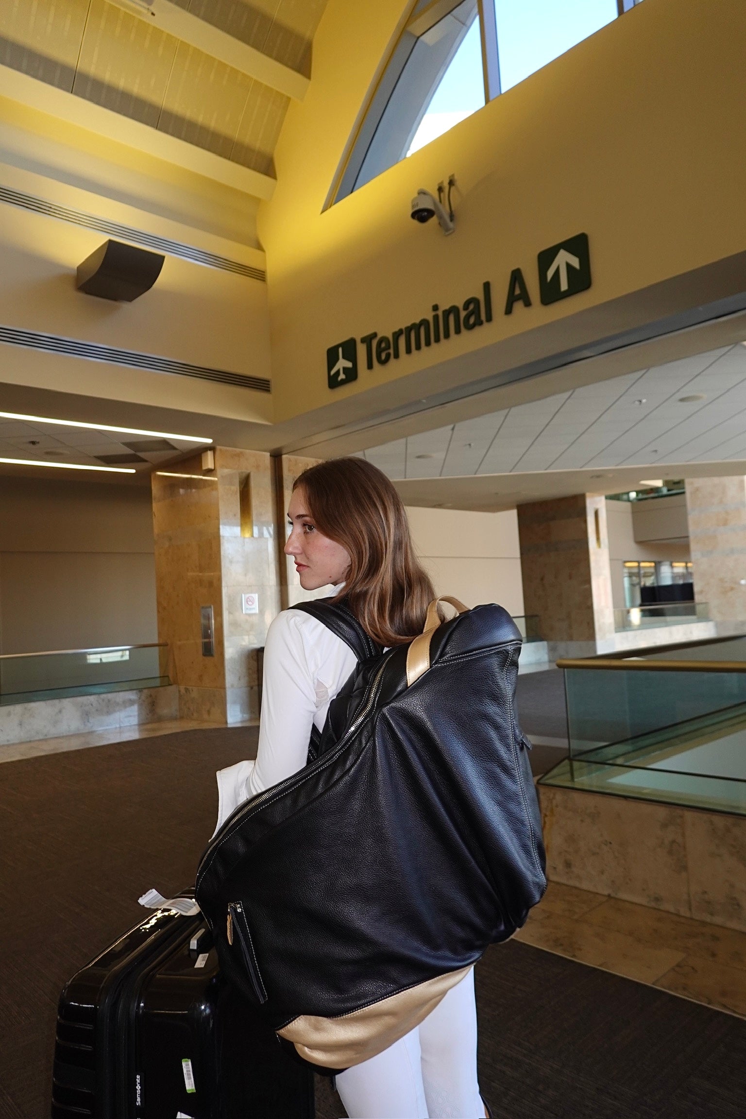 Durousset L'étalon Leather Saddle Backpack - Black - Durousset - Equiluxe Tack