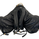 Durousset L'étalon Leather Saddle Backpack - Black - Durousset - Equiluxe Tack