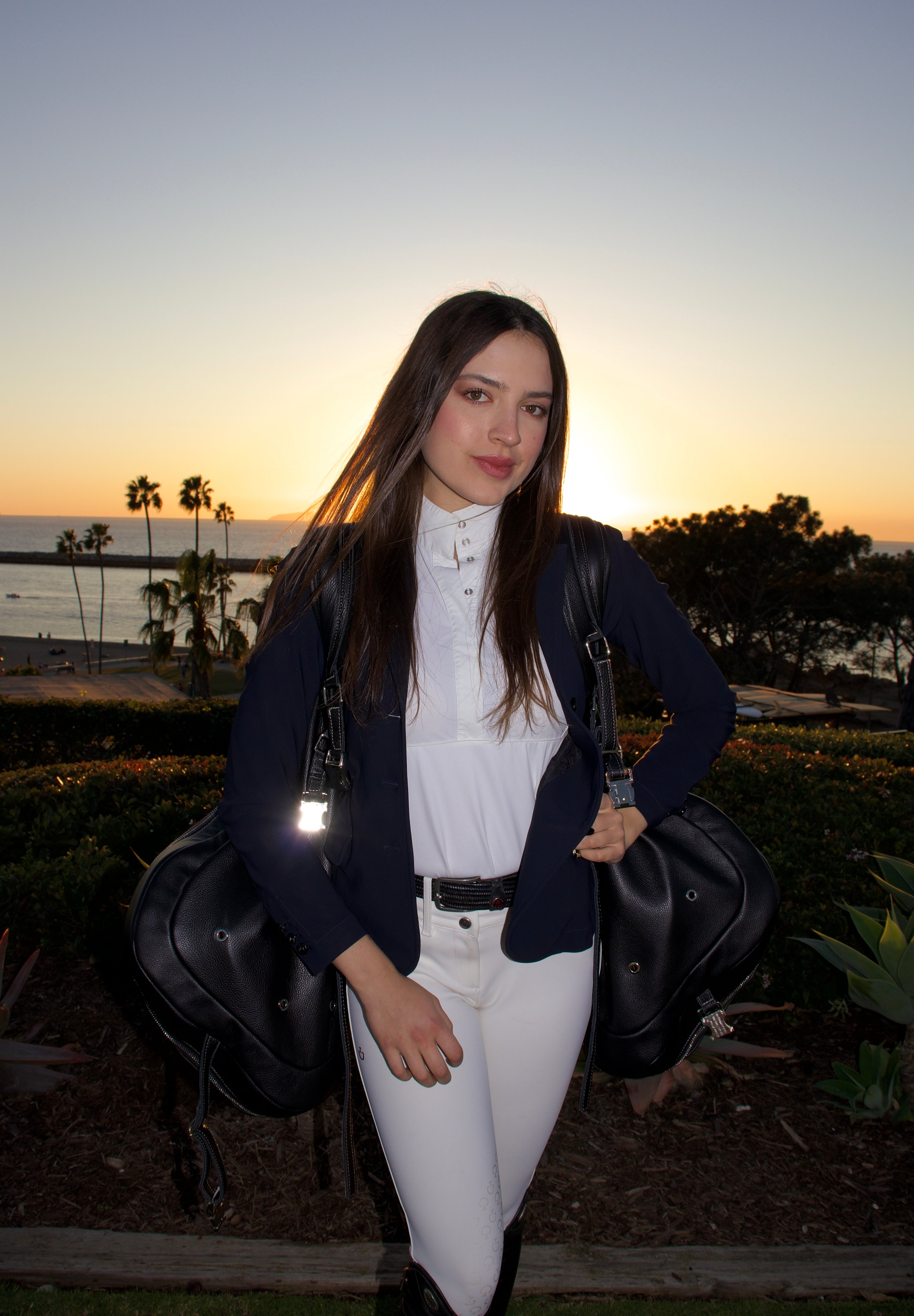 Durousset L'étalon Leather Saddle Backpack - Black - Durousset - Equiluxe Tack