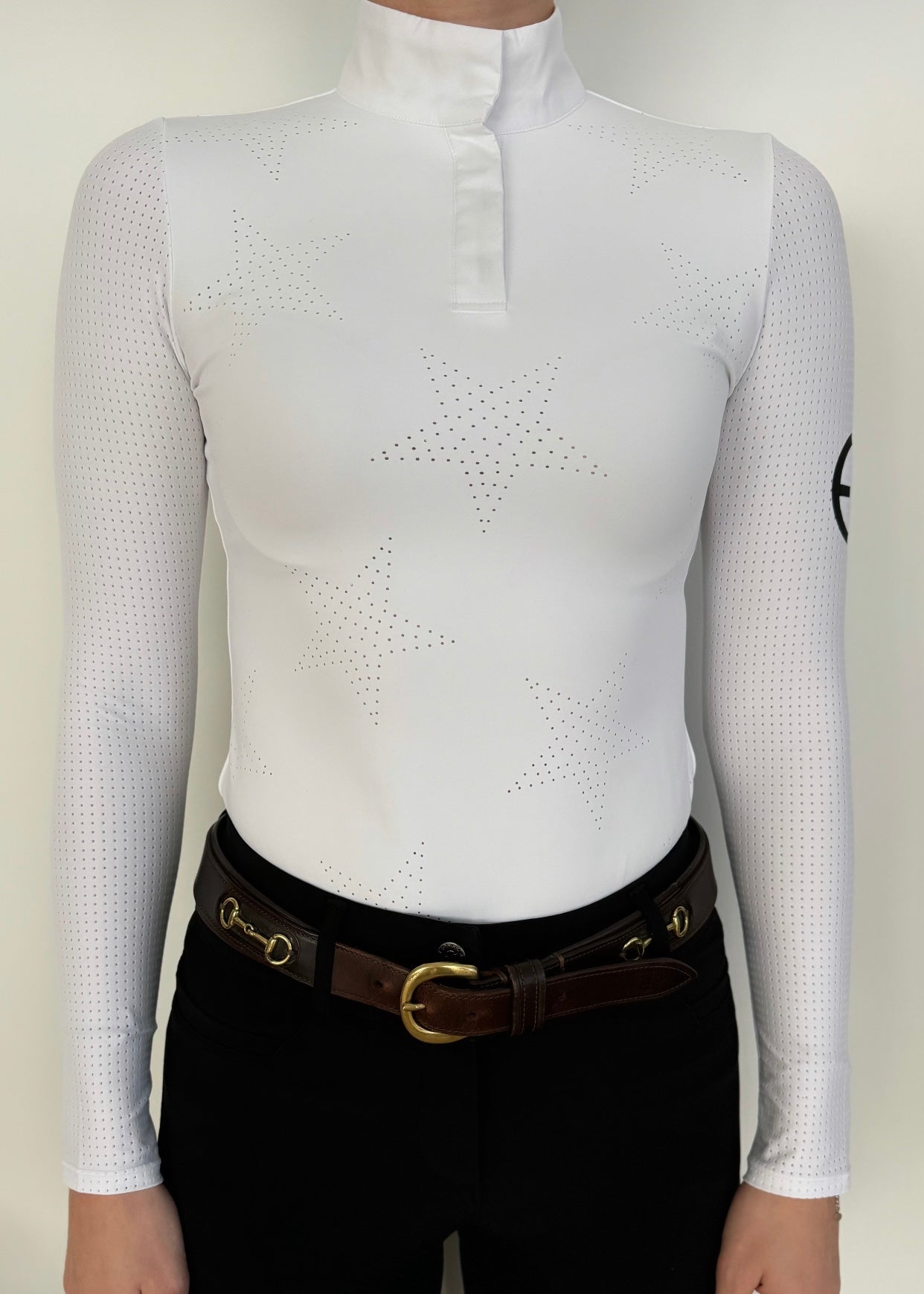 Equestrian Club Star Perforated Show Shirt - Equestrian Club - Equiluxe Tack