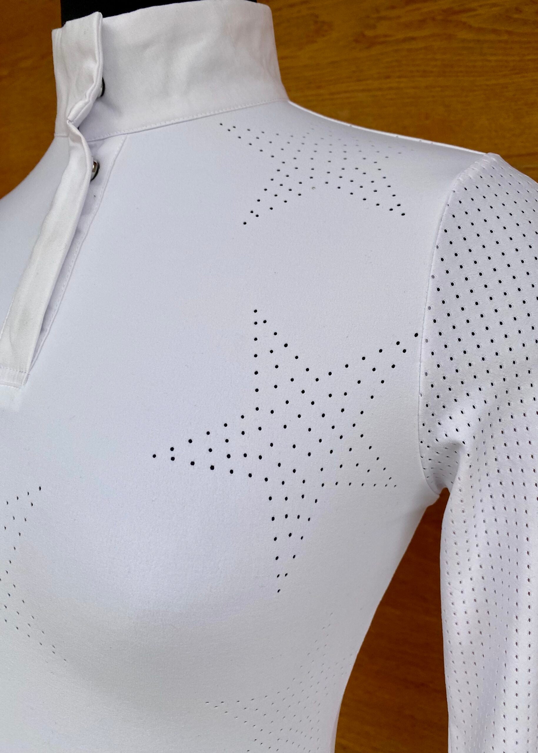 Equestrian Club Star Perforated Show Shirt - Equestrian Club - Equiluxe Tack