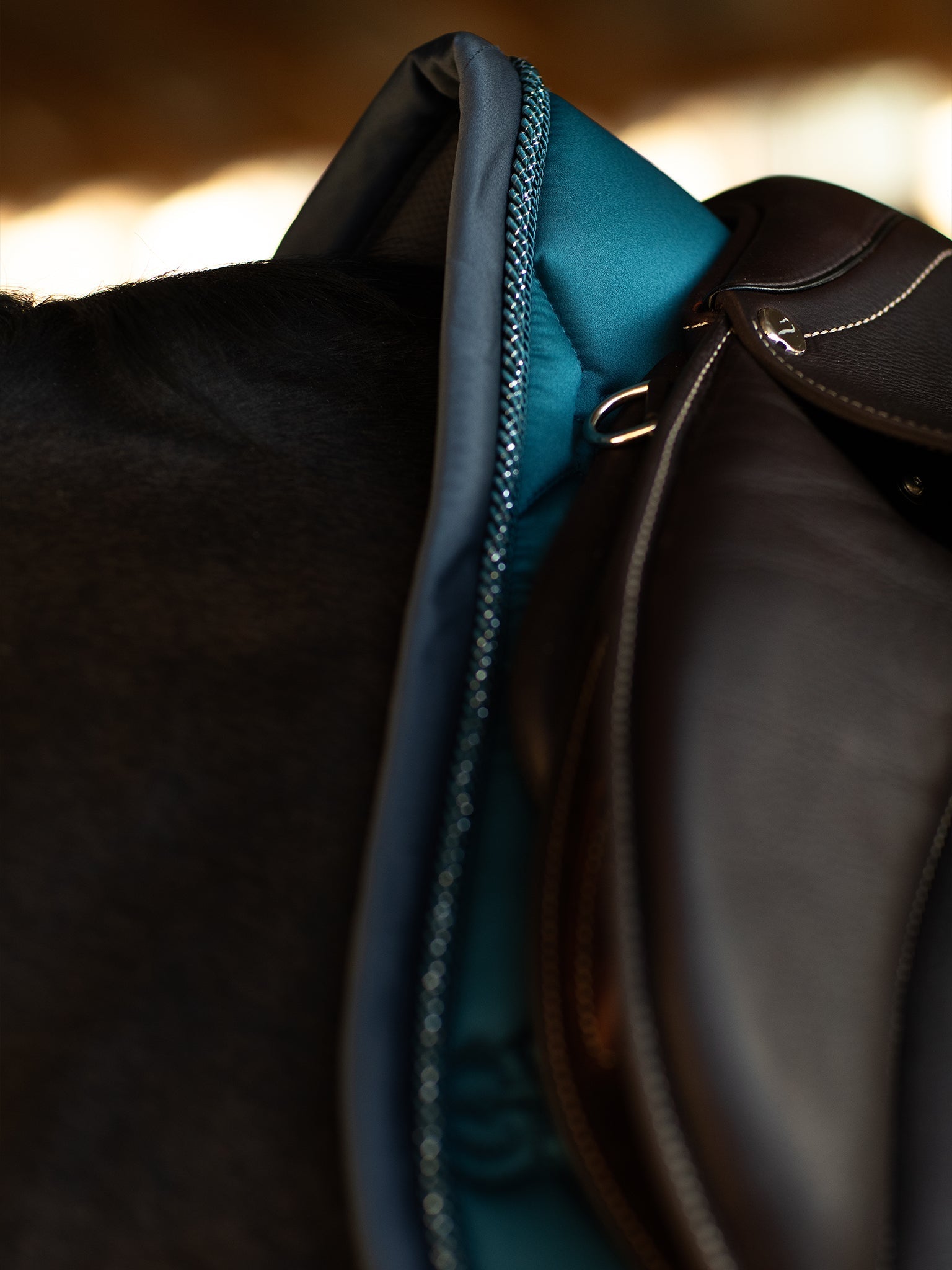 Equestrian Stockholm Jump Saddle Pad Teal Blue - Equestrian Stockholm - Equiluxe Tack