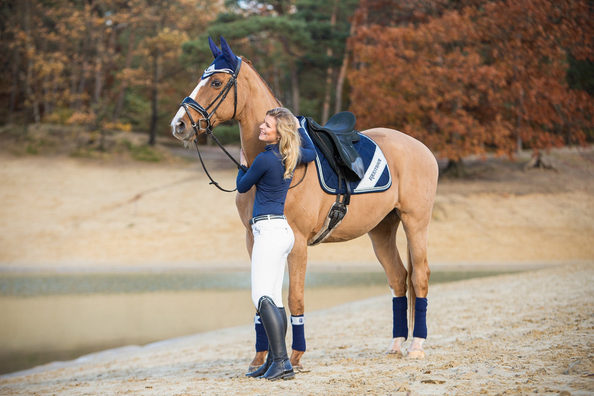 Equestroom Blue Astra Saddle Pad - Equestroom - Equiluxe Tack