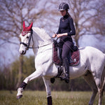 Equestroom Burgundy Fly Hat - Equestroom - Equiluxe Tack