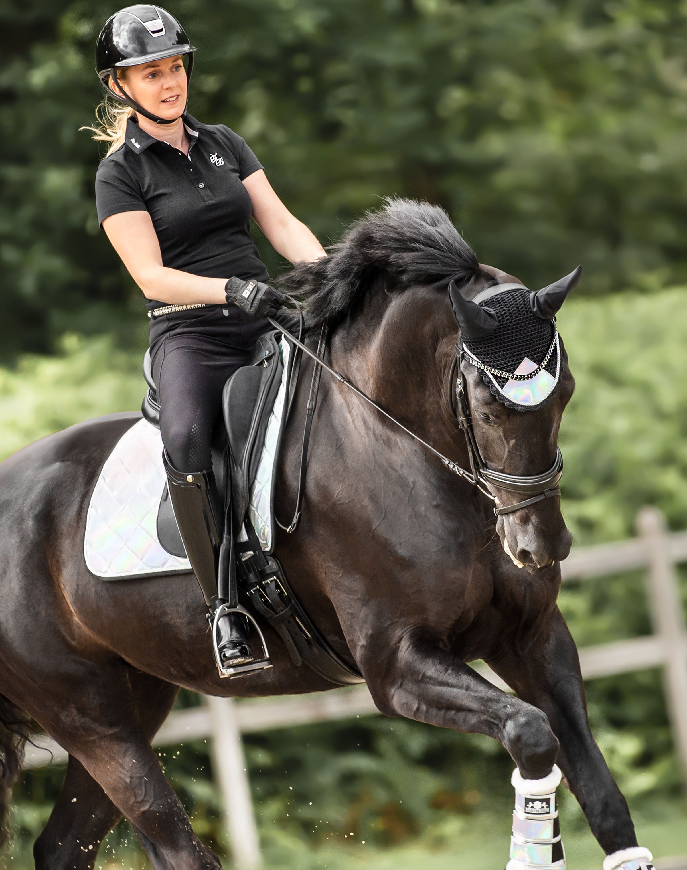 Equestroom Holographic Saddle Pad Set - Equestroom - Equiluxe Tack