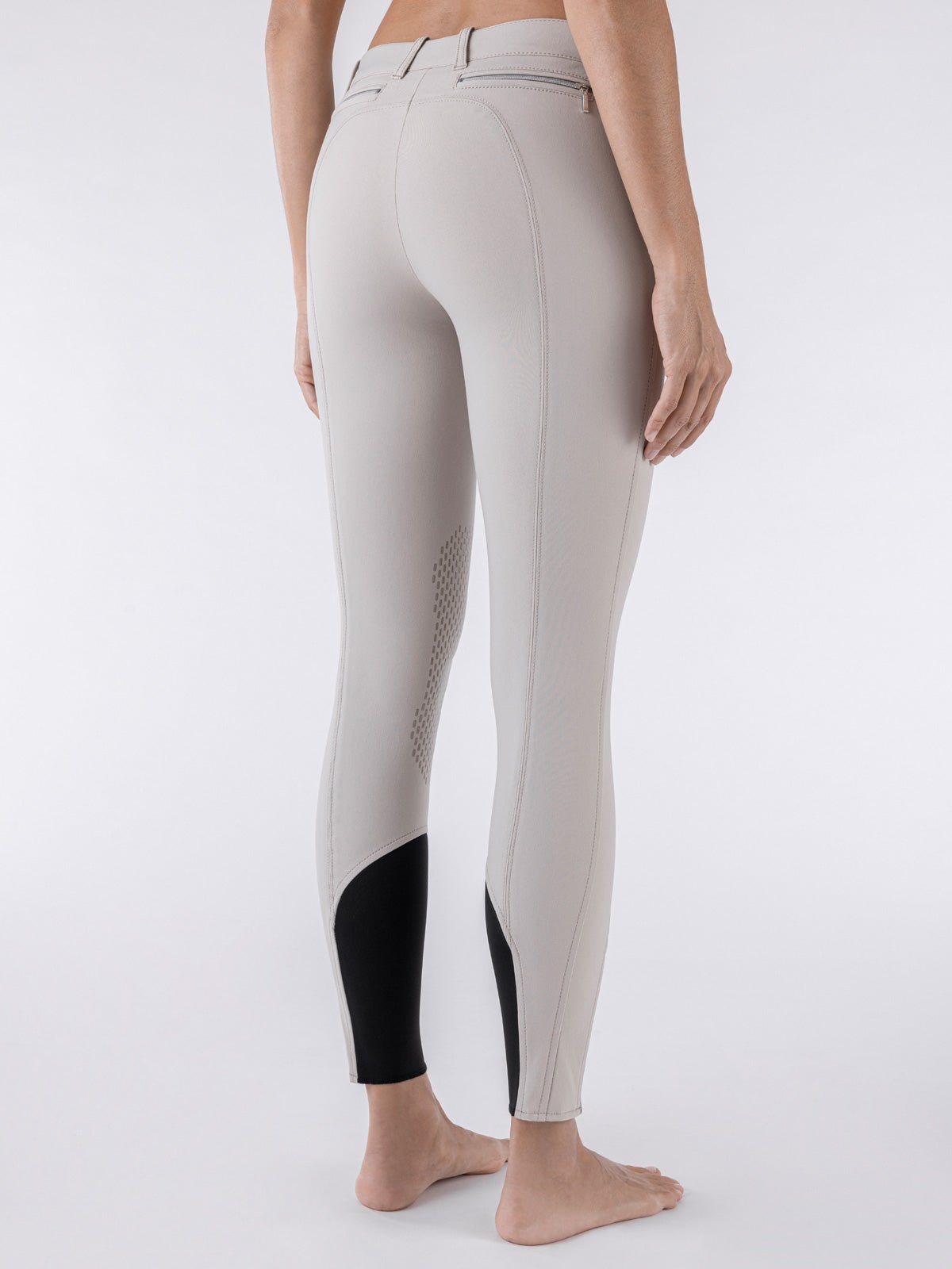 Equiline Ash "Black Triangle" Women's Riding Breeches - Beige - Equiline - Equiluxe Tack
