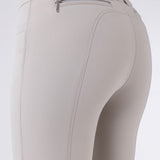 Equiline Ash "Black Triangle" Women's Riding Breeches - Beige - Equiline - Equiluxe Tack