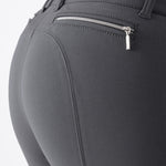 Equiline Ash "Black Triangle" Women's Riding Breeches - Grey - Equiline - Equiluxe Tack