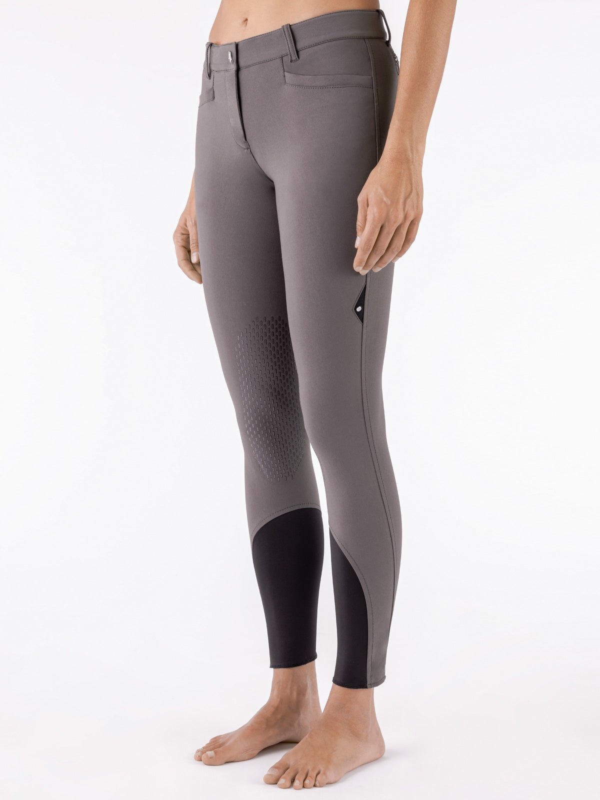 Equiline Ash "Black Triangle" Women's Riding Breeches - Marsh - Equiline - Equiluxe Tack