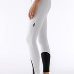 Equiline Ash "Black Triangle" Women's Riding Breeches - White - Equiline - Equiluxe Tack