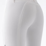Equiline Ash "Black Triangle" Women's Riding Breeches - White - Equiline - Equiluxe Tack