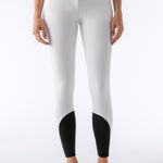 Equiline Ash "Black Triangle" Women's Riding Breeches - White - Equiline - Equiluxe Tack