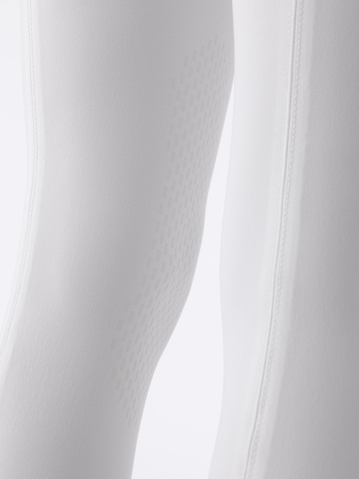 Equiline Ash "Black Triangle" Women's Riding Breeches - White - Equiline - Equiluxe Tack