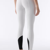 Equiline Ash "Black Triangle" Women's Riding Breeches - White - Equiline - Equiluxe Tack