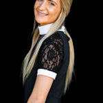 Equishow Short Sleeve Lace shirt - Black - EquiShow - Equiluxe Tack
