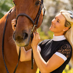 Equishow Short Sleeve Lace shirt - Black - EquiShow - Equiluxe Tack