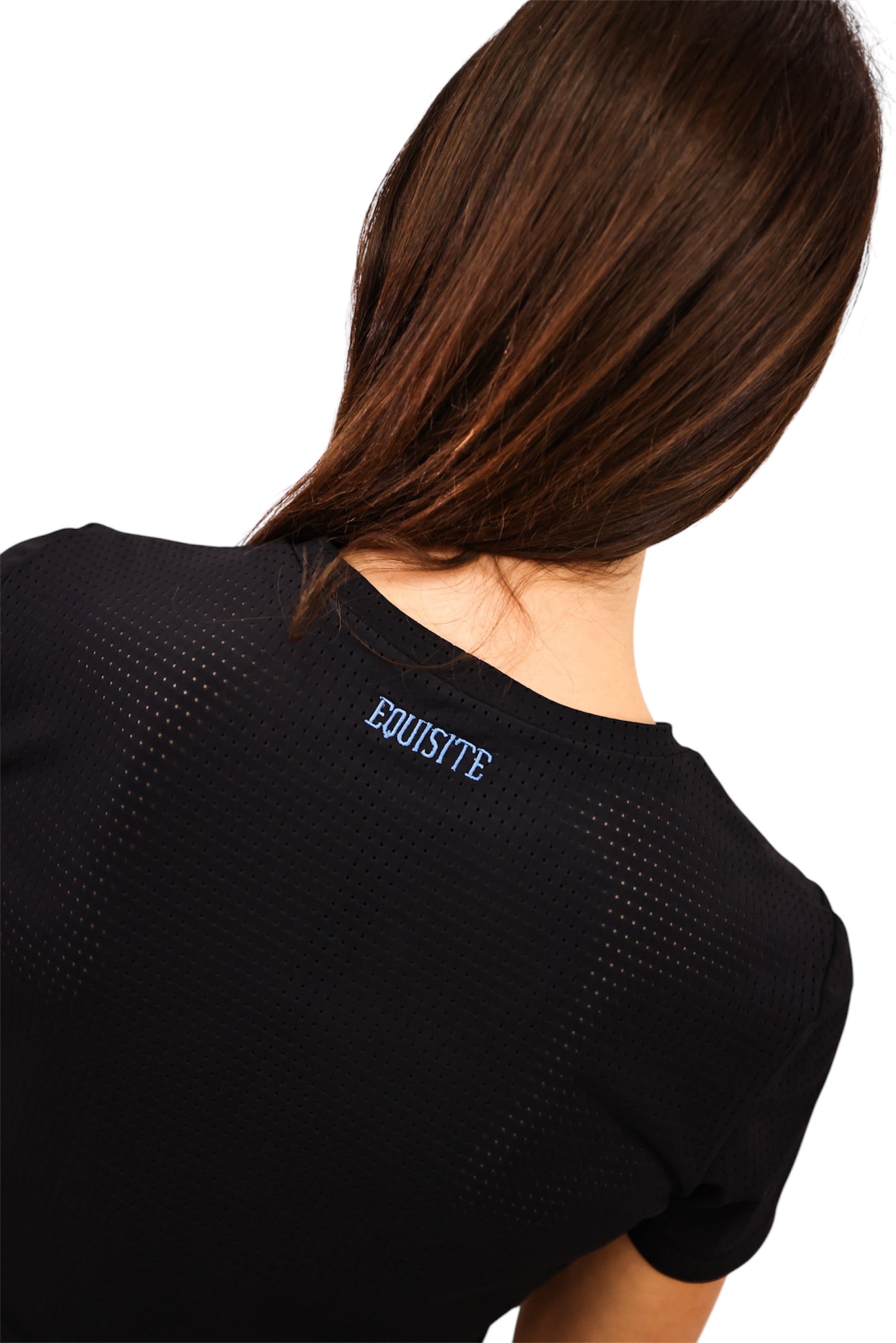 Equisite 'Hallie' Perforated Short Sleeve Shirt - Equisite - Equiluxe Tack