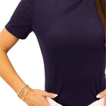 Equisite 'Hallie' Perforated Short Sleeve Shirt - Equisite - Equiluxe Tack