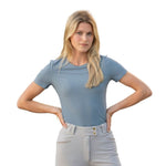 Equisite 'Hallie' Perforated Short Sleeve Shirt - Equisite - Equiluxe Tack