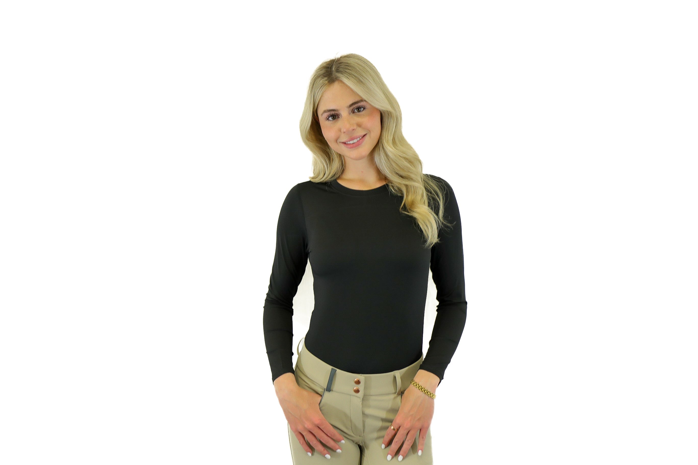 Equisite Maeve Long Sleeve Mesh Riding Shirt - Equisite - Equiluxe Tack