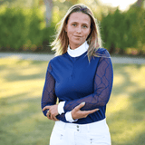 Equisite Ophelia Long Sleeve Lace Show Shirt - Equisite - Equiluxe Tack