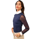 Equisite Ophelia Long Sleeve Lace Show Shirt - Equisite - Equiluxe Tack