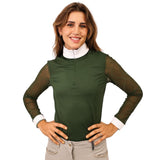 Equisite Ophelia Long Sleeve Lace Show Shirt - Equisite - Equiluxe Tack