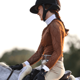 Equisite Ophelia Long Sleeve Lace Show Shirt - Equisite - Equiluxe Tack