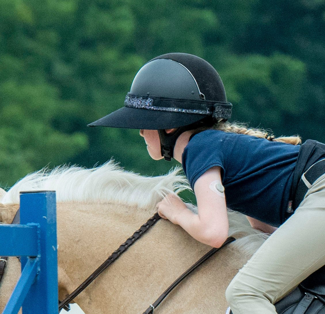 EquiVisor® Glitz Sun Protection Riding Helmet Visor - 3 Colors - Equivisor - Equiluxe Tack