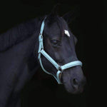 Halter Ego® Leather Halter With Top Stitching - Tiffany Blue - Halter Ego® - Equiluxe Tack