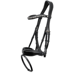 Halter Ego The Brixton Snaffle Bridle - Black Leather Anatomical Snaffle Bridle - Halter Ego® - Equiluxe Tack