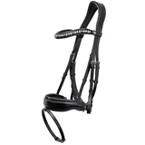 Halter Ego The Brixton Snaffle Bridle - Black Leather Anatomical Snaffle Bridle - Halter Ego® - Equiluxe Tack