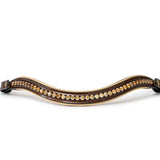 Halter Ego The Catalonia Metallic Bronze Leather Snaffle Bridle with Removable Flash - Halter Ego® - Equiluxe Tack